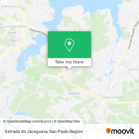 Mapa Estrada do Jaceguava