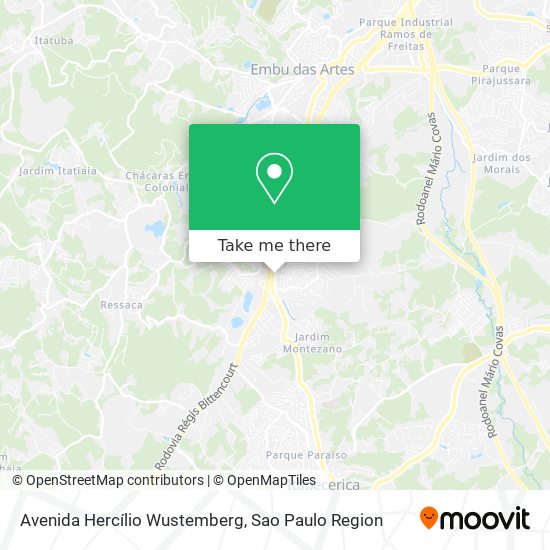 Mapa Avenida Hercílio Wustemberg