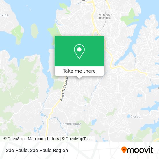 São Paulo map