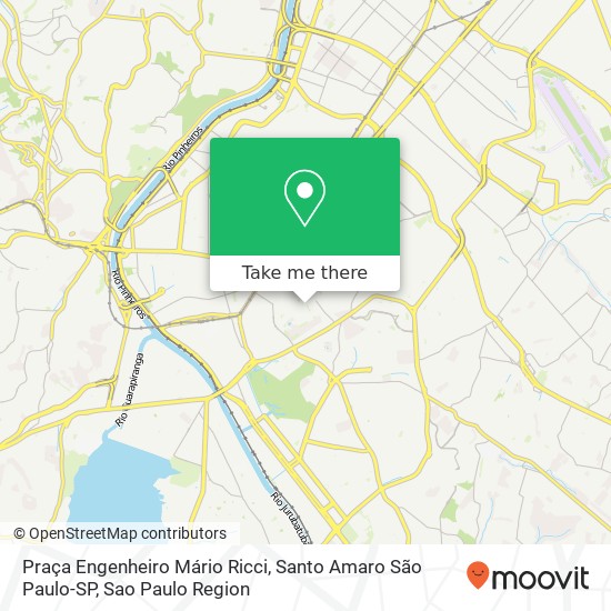 Praça Engenheiro Mário Ricci, Santo Amaro São Paulo-SP map