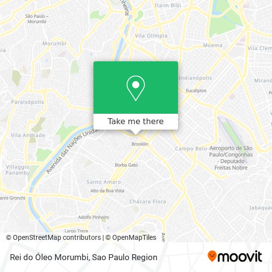 Mapa Rei do Óleo Morumbi