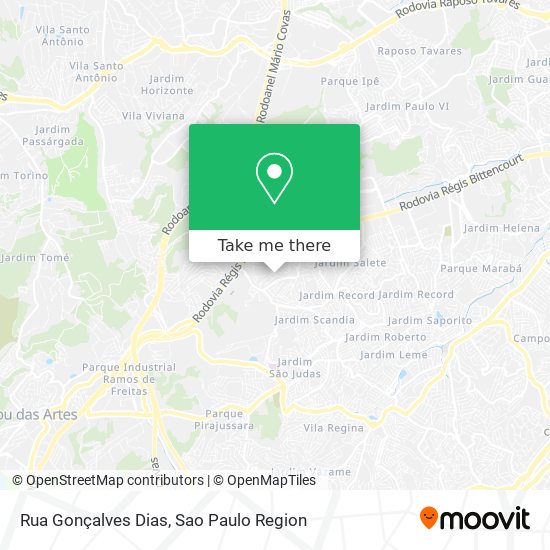Rua Gonçalves Dias map