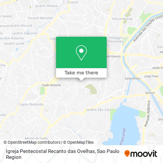 Igreja Pentecostal Recanto das Ovelhas map