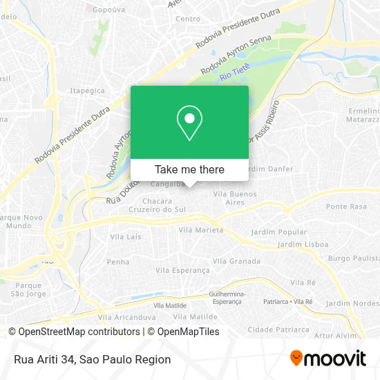 Rua Ariti 34 map
