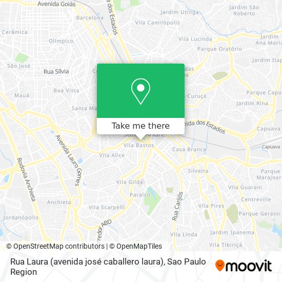 Rua Laura (avenida josé caballero laura) map