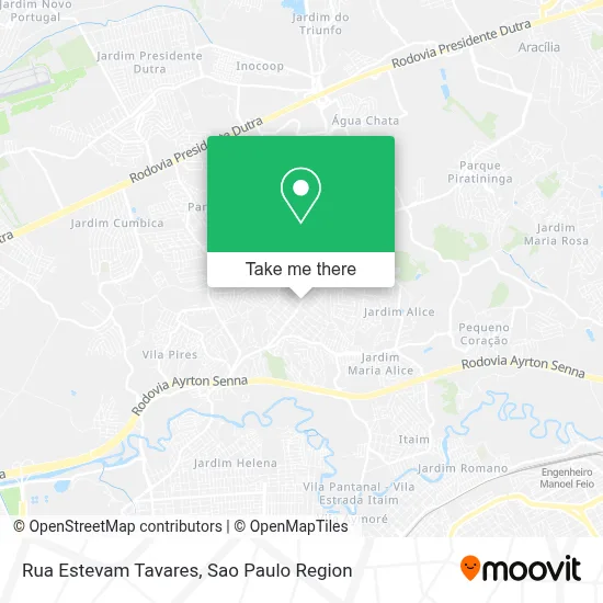 Rua Estevam Tavares map