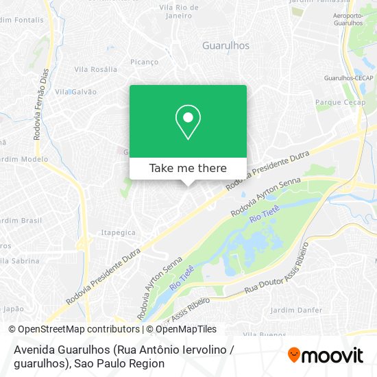 Avenida Guarulhos (Rua Antônio Iervolino / guarulhos) map