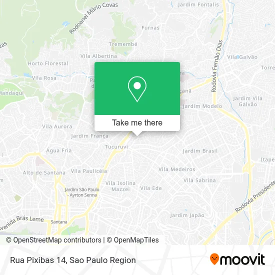 Rua Pixibas 14 map
