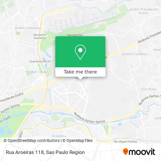 Rua Aroeiras 118 map