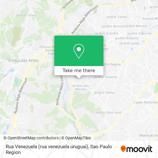Mapa Rua Venezuela (rua venezuela uruguai)