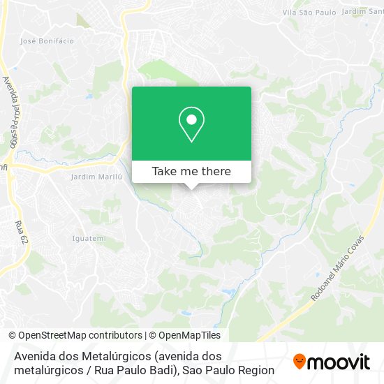 Mapa Avenida dos Metalúrgicos (avenida dos metalúrgicos / Rua Paulo Badi)