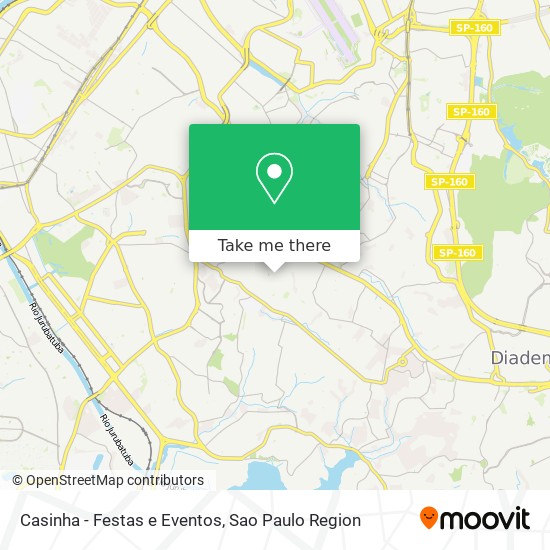 Casinha - Festas e Eventos map