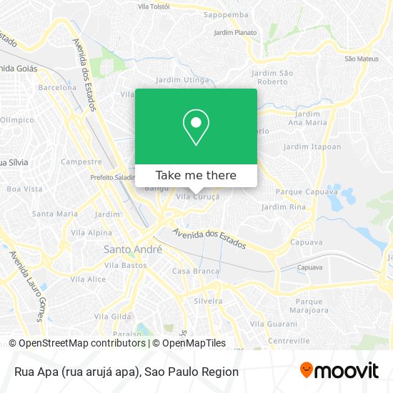 Mapa Rua Apa (rua arujá apa)