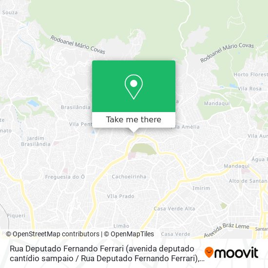 Rua Deputado Fernando Ferrari (avenida deputado cantídio sampaio / Rua Deputado Fernando Ferrari) map