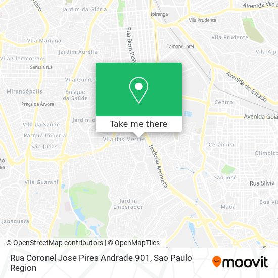 Mapa Rua Coronel Jose Pires Andrade 901