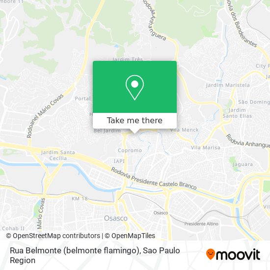 Mapa Rua Belmonte (belmonte flamingo)