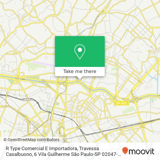 Mapa R Type Comercial E Importadora, Travessa Casalbuono, 6 Vila Guilherme São Paulo-SP 02047-050