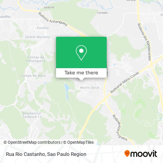 Mapa Rua Rio Castanho