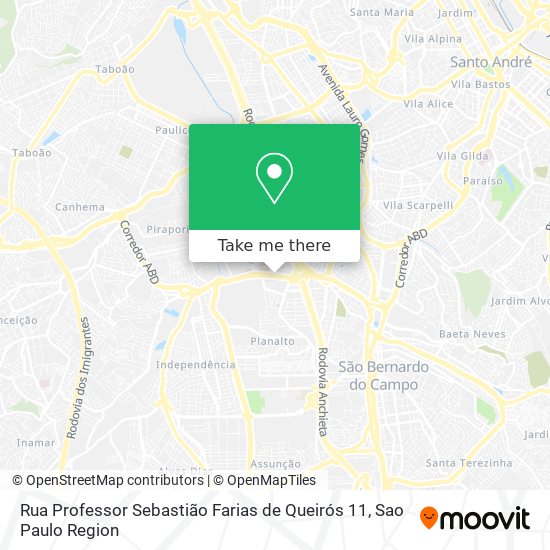 Mapa Rua Professor Sebastião Farias de Queirós 11