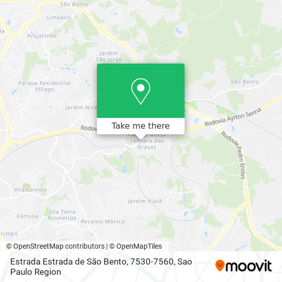 Mapa Estrada Estrada de São Bento, 7530-7560