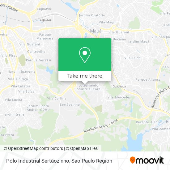 Pólo Industrial Sertãozinho map