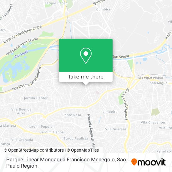 Parque Linear Mongaguá Francisco Menegolo map