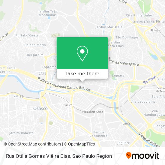 Rua Otília Gomes Viêira Dias map