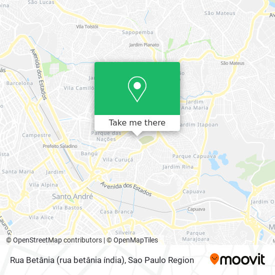 Rua Betânia (rua betânia índia) map