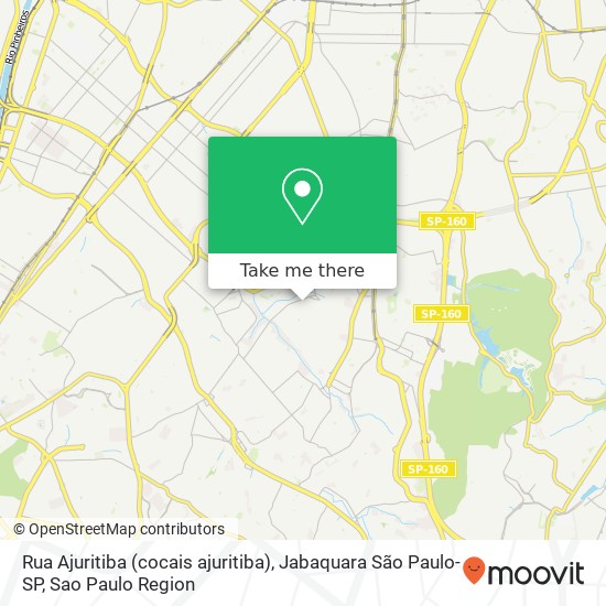 Rua Ajuritiba (cocais ajuritiba), Jabaquara São Paulo-SP map
