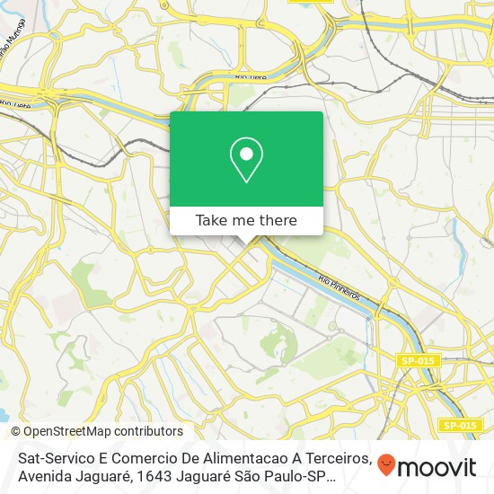 Sat-Servico E Comercio De Alimentacao A Terceiros, Avenida Jaguaré, 1643 Jaguaré São Paulo-SP 05348-000 map