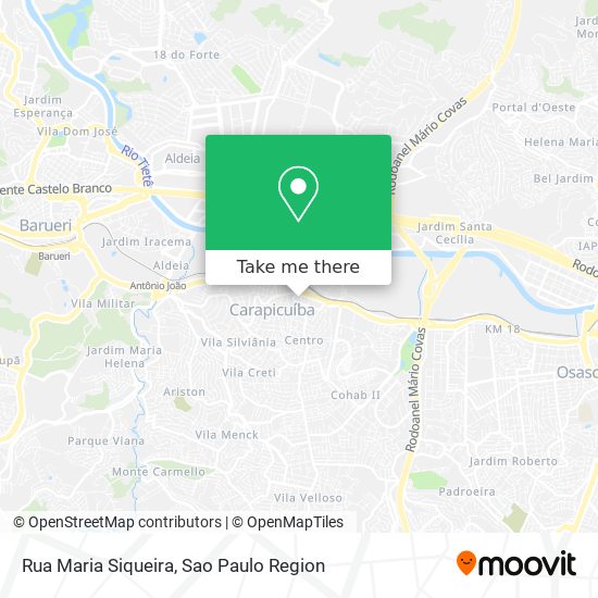 Rua Maria Siqueira map