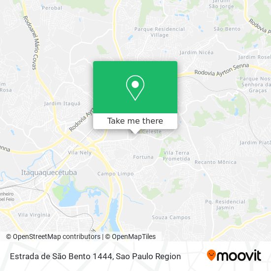 Estrada de São Bento 1444 map
