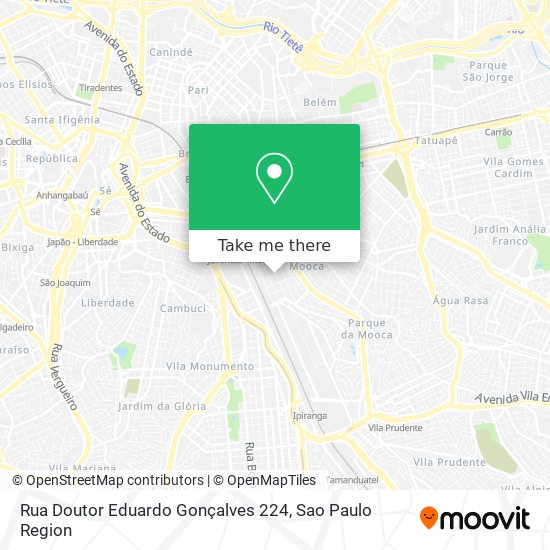 Rua Doutor Eduardo Gonçalves 224 map