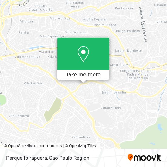 Parque Ibirapuera map