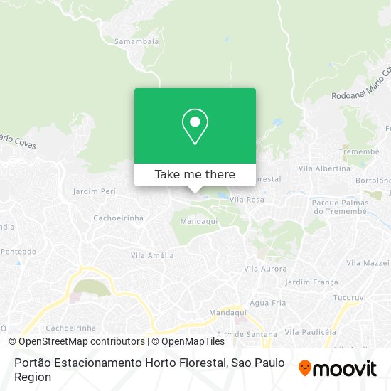 Portão Estacionamento Horto Florestal map