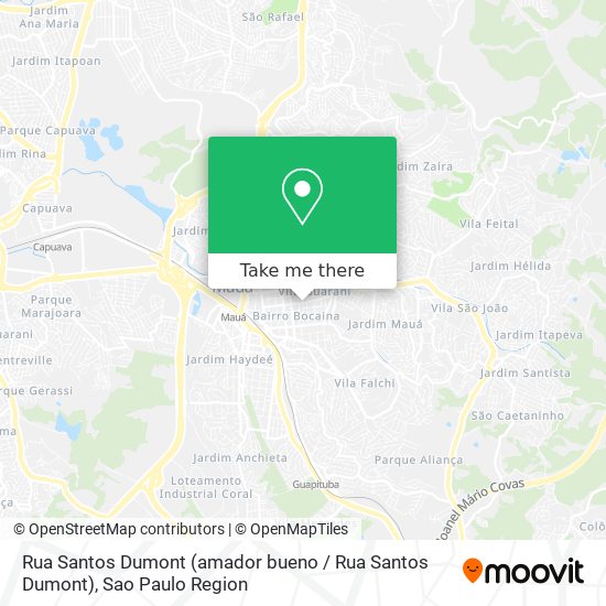 Rua Santos Dumont (amador bueno / Rua Santos Dumont) map