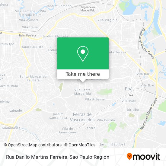 Rua Danilo Martins Ferreira map