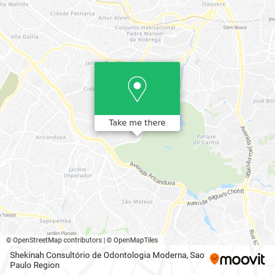 Shekinah Consultório de Odontologia Moderna map