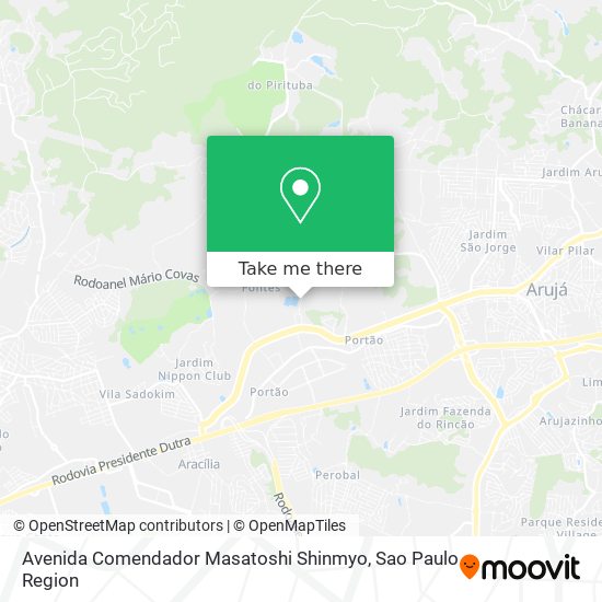 Mapa Avenida Comendador Masatoshi Shinmyo