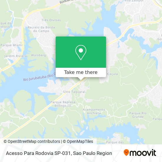 Acesso Para Rodovia SP-031 map