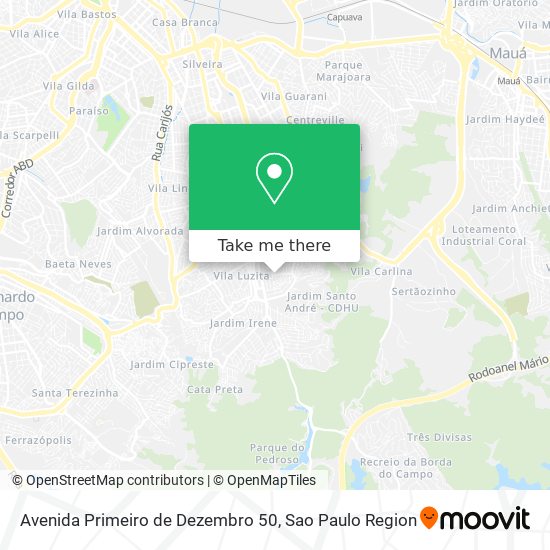 Avenida Primeiro de Dezembro 50 map