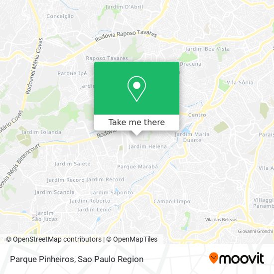 Mapa Parque Pinheiros