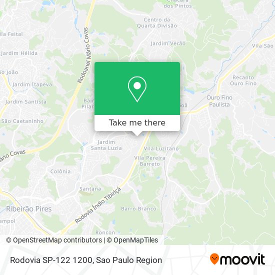 Rodovia SP-122 1200 map