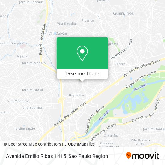 Avenida Emílio Ribas 1415 map