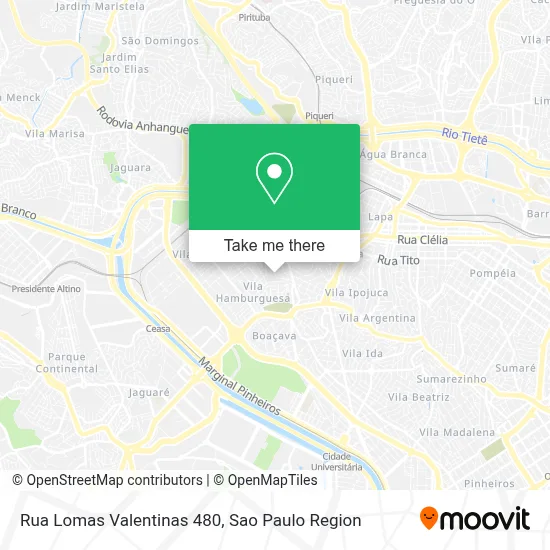 Rua Lomas Valentinas 480 map