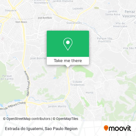 Estrada do Iguatemi map