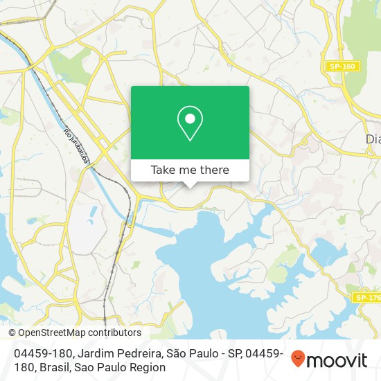 Mapa 04459-180, Jardim Pedreira, São Paulo - SP, 04459-180, Brasil