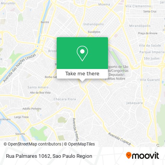Rua Palmares 1062 map