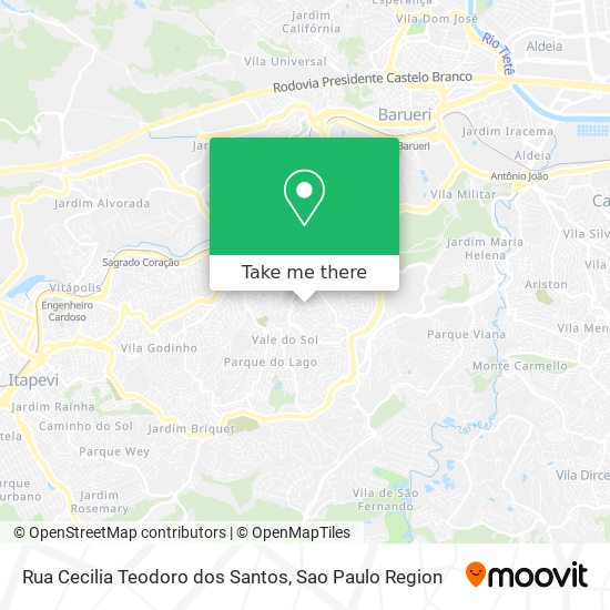 Rua Cecilia Teodoro dos Santos map