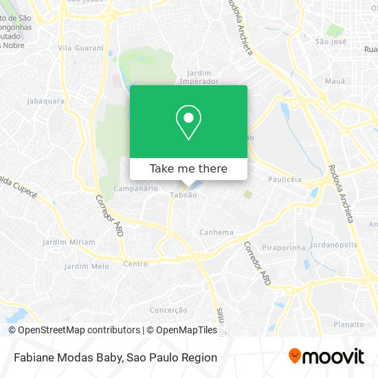 Fabiane Modas Baby map